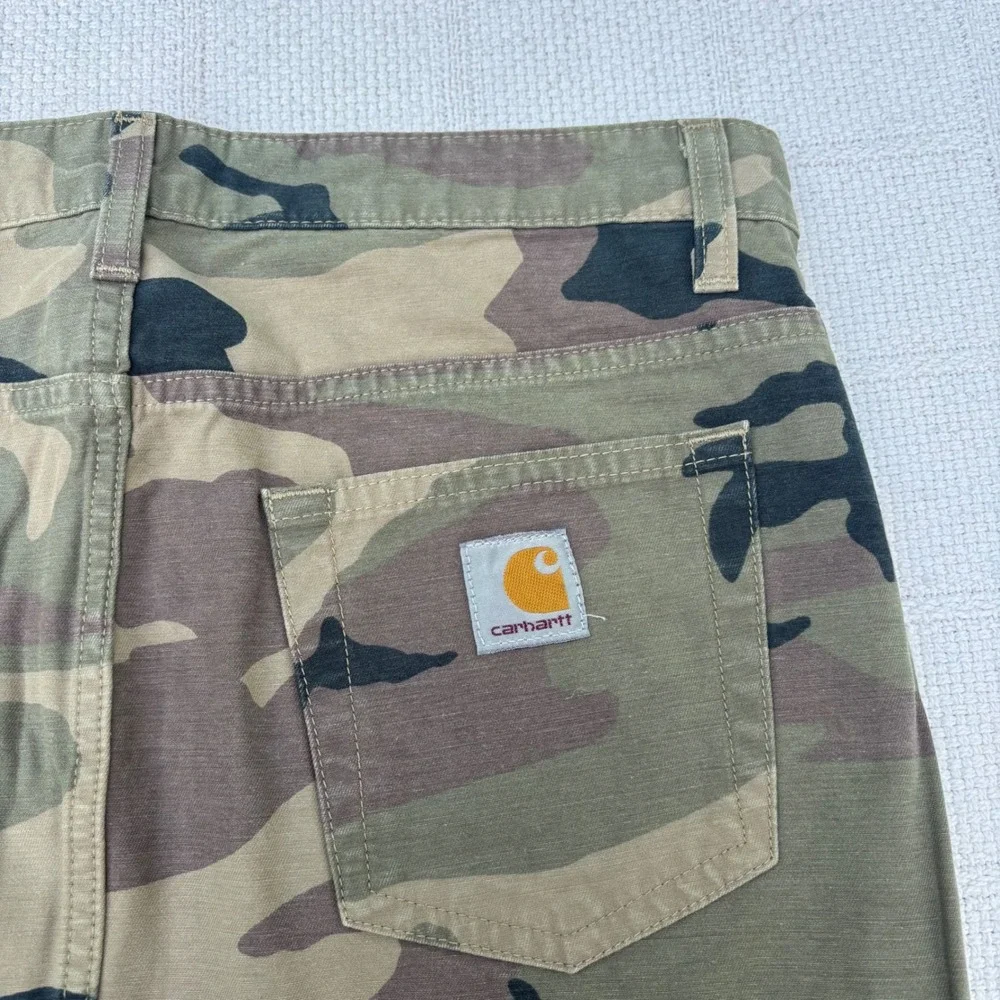 Women's 27 CARHARTT Y2K SS 2007 Camouflage Camo Revival Mini Skirt RARE